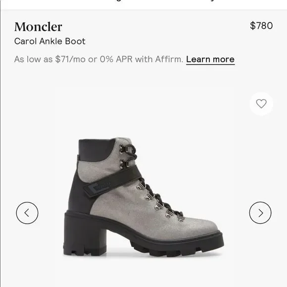 Moncler Carol hiking boot. Brand new in original box 9.5 - Picture 4 of 16